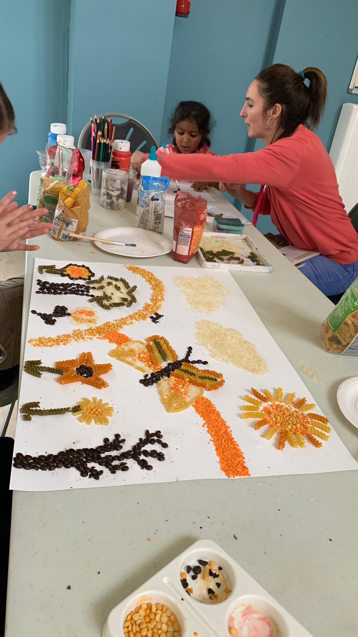 A creative art therapy session